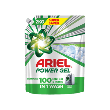 Ariel Power Gel Front Load Liquid Detergent (2 Kg)