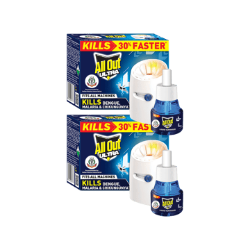 All Out Ultra Liquid Mosquito Repellent Machine with Refill - Pack of 2