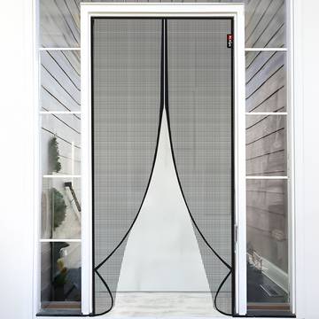Mr. Right Magnetic Mosquito Net for Door (200 x 100 cm, Black)