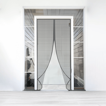 Mr. Right Magnetic Mosquito Net for Door (200 x 100 cm, Grey)