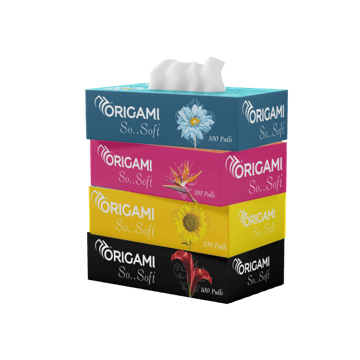 Origami So Soft 4 In 1 Face Tissue Box (2 Ply)