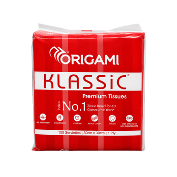 Origami Klassic Premium Napkins (1 Ply)