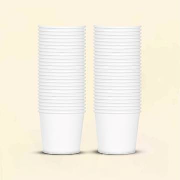 Corepac White Disposable Tea Glass (100 ml)