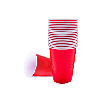 URGO Premium Red Party Glass (480 ml)