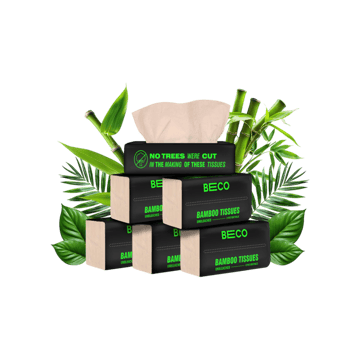 Beco Super Soft Bamboo Face Tissue Paper - Buy 3 Get 3 Free (2 Ply)