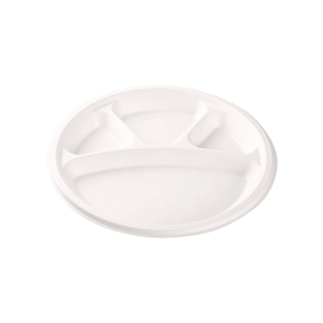 Greenvale Eco Products Divided Disposable Plates (11 inches)