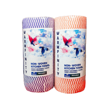 Warmfinity Non-Woven Reusable Kitchen Towel Roll (1 Ply)