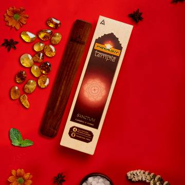 Mangaldeep Temple Sanctum Camphor & Amber Incense Sticks / Agarbatti