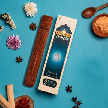 Mangaldeep Temple Divinity Sandalwood & Saffron Incense Sticks / Agarbatti
