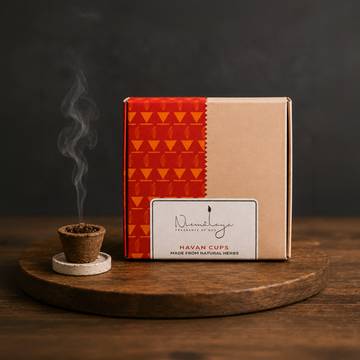 Nirmalaya Premium Sambrani Havan Dhoop Cup with Holder