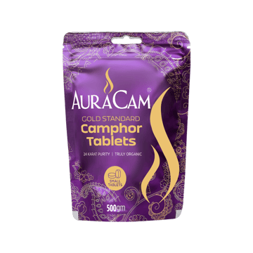 Gold Standard Pure Camphor / Kapur Tablets by AuraCam