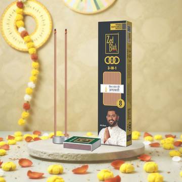 Zed Black 3-in-1 Bambooless Incense Sticks / Agarbatti