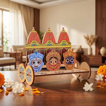 Pure Navin Miniature Jagannath Rath Showpiece By Cycle