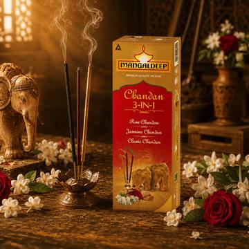 Mangaldeep Chandan 3in1 Incense Sticks / Agarbatti