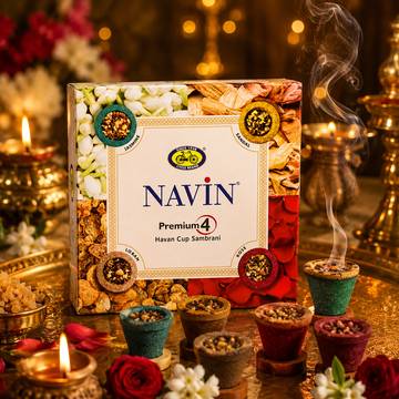 Cycle Navin 4-in-1 Havan Sambrani Dhoop Cup