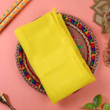 Yellow Pooja Cloth by Shubhika