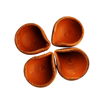 Clay Mitti Diya Set by Jeevan Jyoti