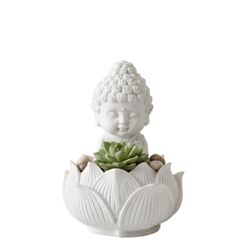 Buddha Lotus Idol by Chandar