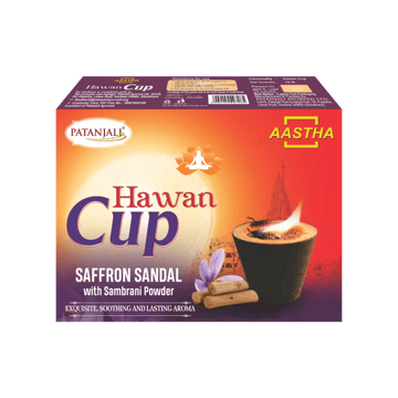 Patanjali Saffron Sandal Hawan Dhoop Cup
