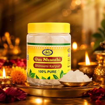 Om Shanthi Bhimseni Camphor / Kapur Cycle