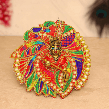 Mor Pankh Design Laddu Gopal Dress (Size-0-1) by Aksharveda