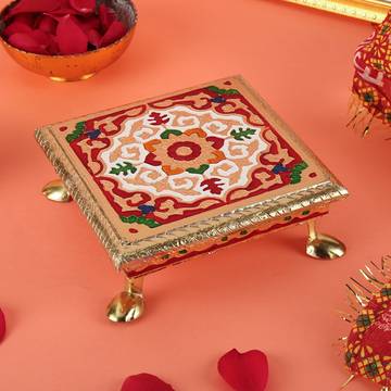 Pooja Chowki Small 5.7" by Sohum