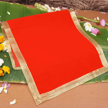 Divine Red Pooja Aasan by ServDharm