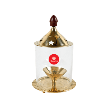 Brass Akhand Diya by Chandar (Medium)