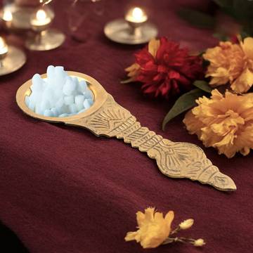 Brass Camphor / Aarti Spoon by Chandar