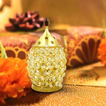Crystal Brass Akhand Diya by Shubhkart