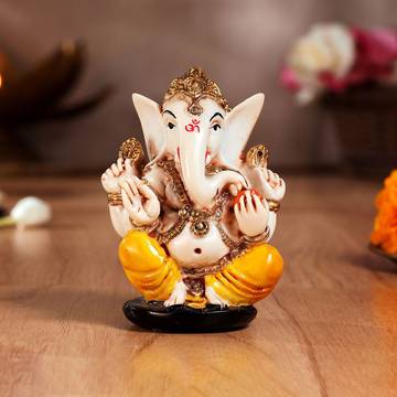 Ganesha Idol for Car Dashboard (3") by Aksharveda