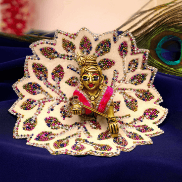 Leaf Design Laddu Gopal Dress (Size-0-1) by Aksharveda