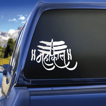 Mahakal Decal Sticker for Car & Bike by - ServDharm
