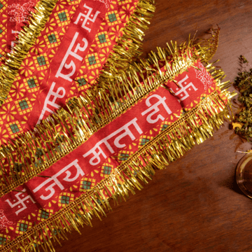 Mata Patti Red Chunri by Jeevan Jyoti
