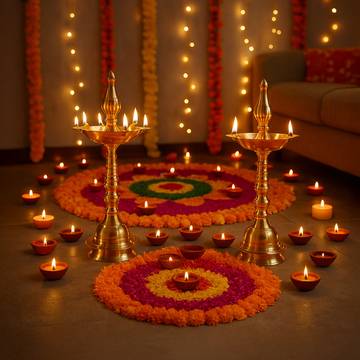 Samai Brass Diya by Chandar