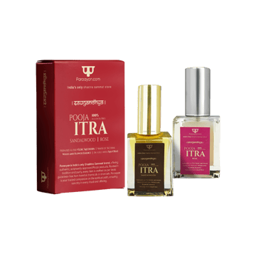 Sandalwood & Rose Pooja Itra Set by Paraayan.com