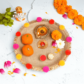 Shubh Rakhi Pooja Thali Set by MyRoyals