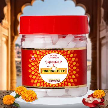 Mangaldeep Sankalp Pooja Camphor / Kapur - Infused with Bhimseni