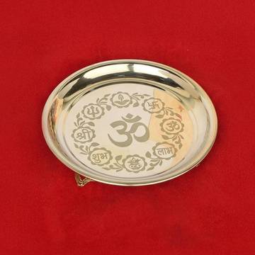 Om Design Pooja Thali by Sohum
