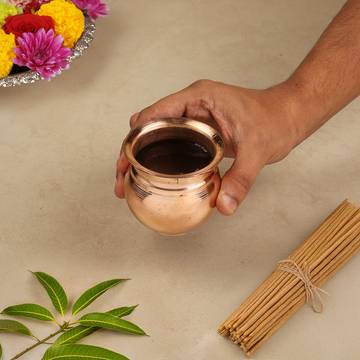 Metal Kalash (Copper) by Jeevan Jyoti
