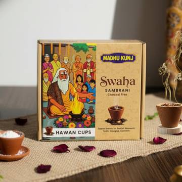 Charcoal Free Sambrani Hawan Cups By Madhu Kunj