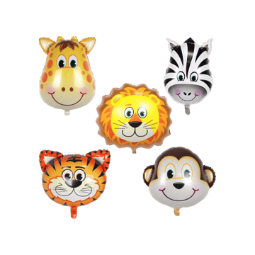 Jungle Safari Animal Foil Balloons by Flyloons