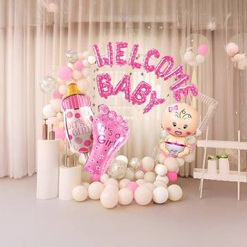 Welcome Baby Girl Decoration Kit by Just Party