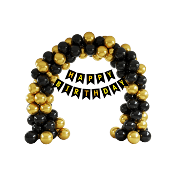 Happy Birthday Banner & Balloon Decoration Kit by Propsicle