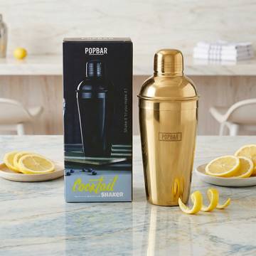 Golden Cocktail Shaker by Popbar