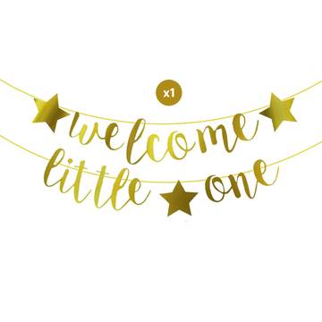 Welcome Little One Banner by Party Propz