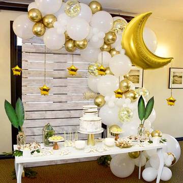 Golden Themed Foil Balloons By Party Propz