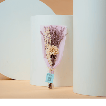 Rooted Pink Haze Dried Flowers Bouquet
