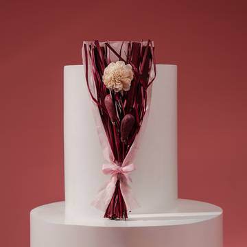 Rooted Rose & Wine Berry Dried Flowers Bouquet