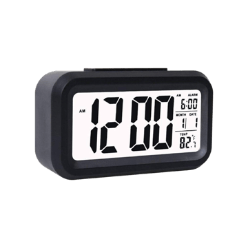 Tekcool Digital Alarm Clock (Black)